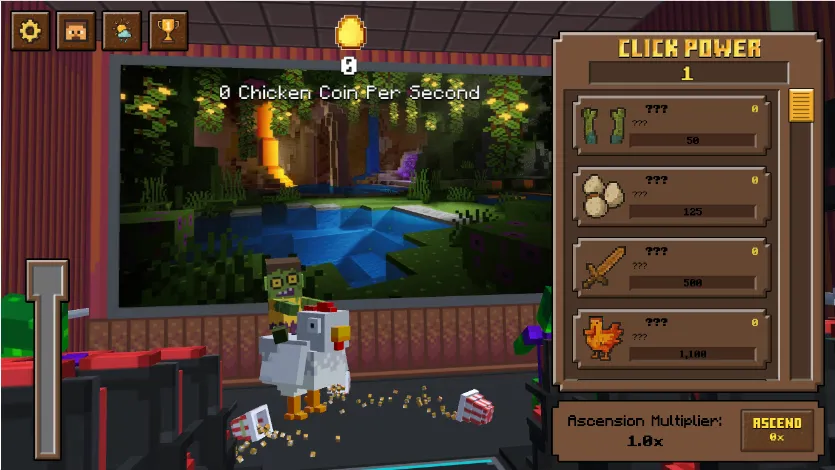 Chicken Jockey Clicker Screenshot 1