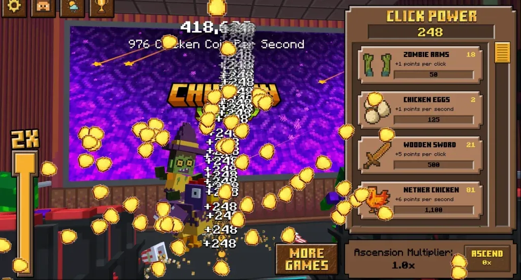 Chicken Jockey Clicker Screenshot 3