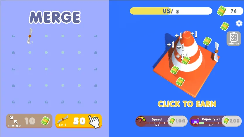 Clicker & Merge Screenshot 1