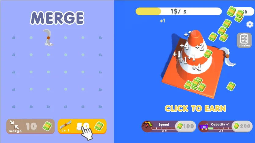 Clicker & Merge Screenshot 3