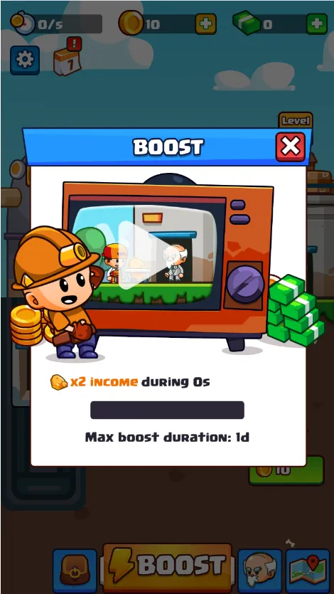 Idle Gold Miner Screenshot 2