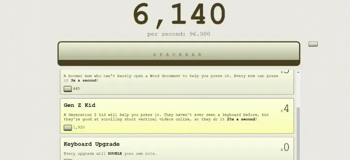 Spacebar Clicker Screenshot 2